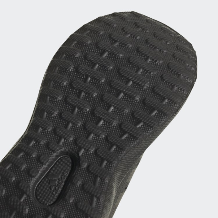 Tênis Preto Fortarun 2.0 Cloudfoam Elástico Com Tira Superior Em Renda Adidas