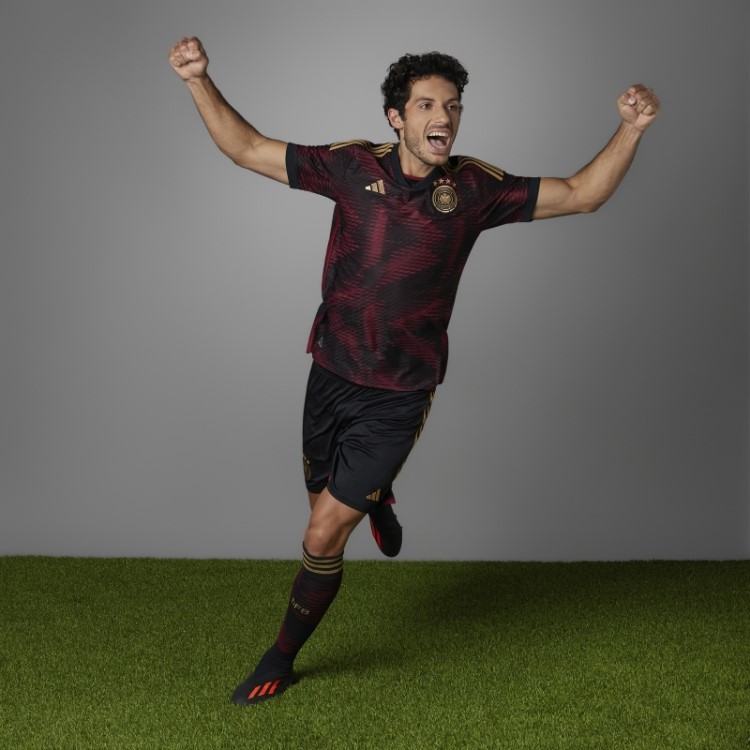Alemanha 22 Away Jersey Autêntico Adidas Preto