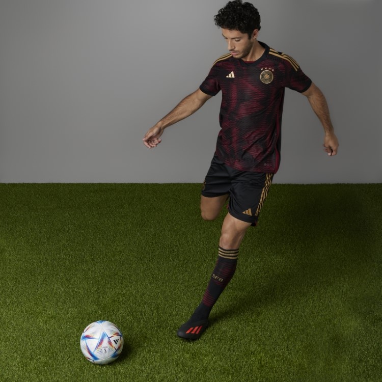 Alemanha 22 Away Jersey Autêntico Adidas Preto