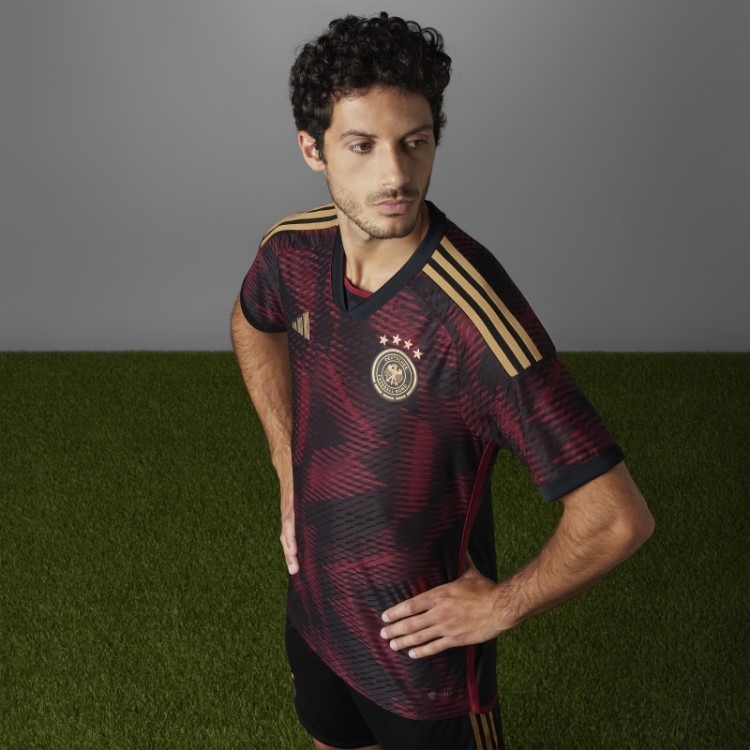Alemanha 22 Away Jersey Autêntico Adidas Preto