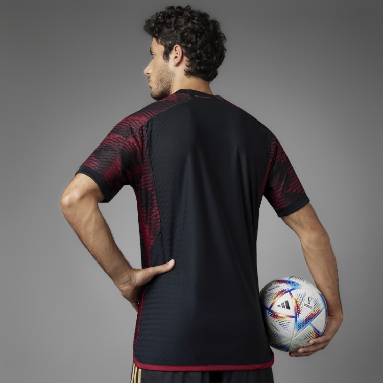 Alemanha 22 Away Jersey Autêntico Adidas Preto