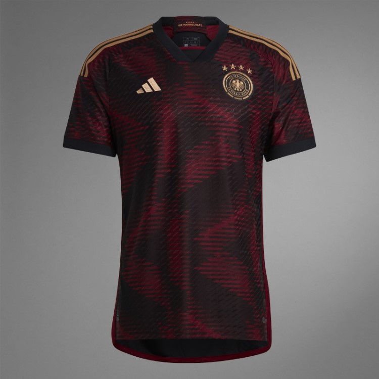 Alemanha 22 Away Jersey Autêntico Adidas Preto