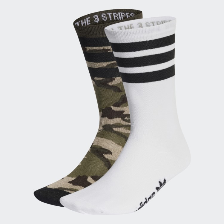 Meias Camufladas Multicoloridas Adidas 2 Pares