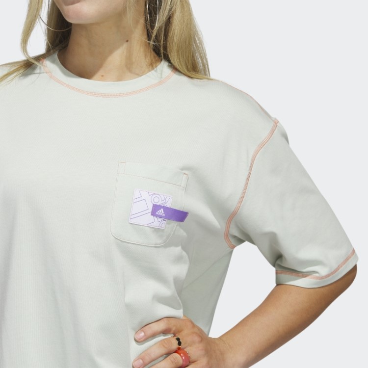 Camiseta Verde Com Bolso Para Namorado Adidas