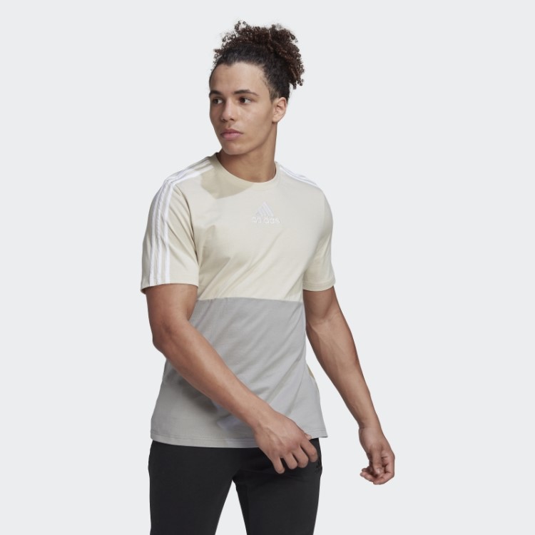 T-shirt Colorblock Essentials Adidas Alumínio