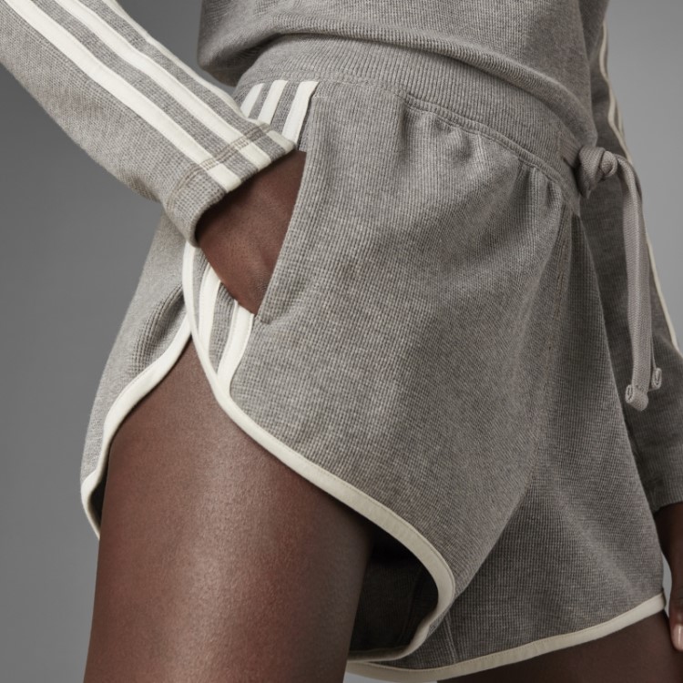 Bermuda Waffle Da Versão Azul Da Adidas Core Heather