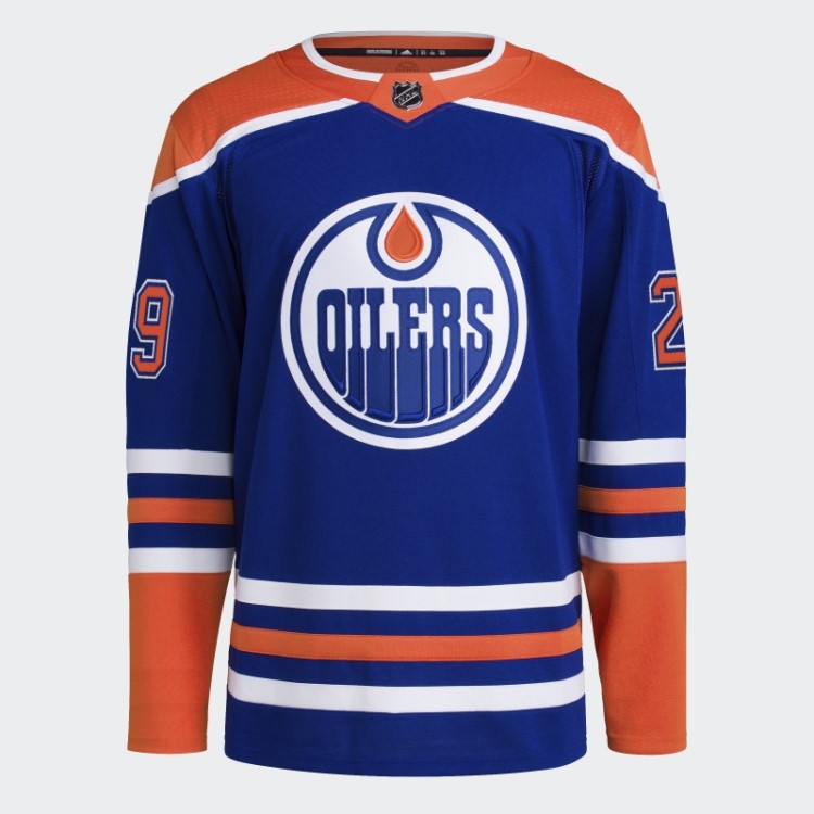 Adidas Royal Oilers Draisaitl Home Autêntico Jersey