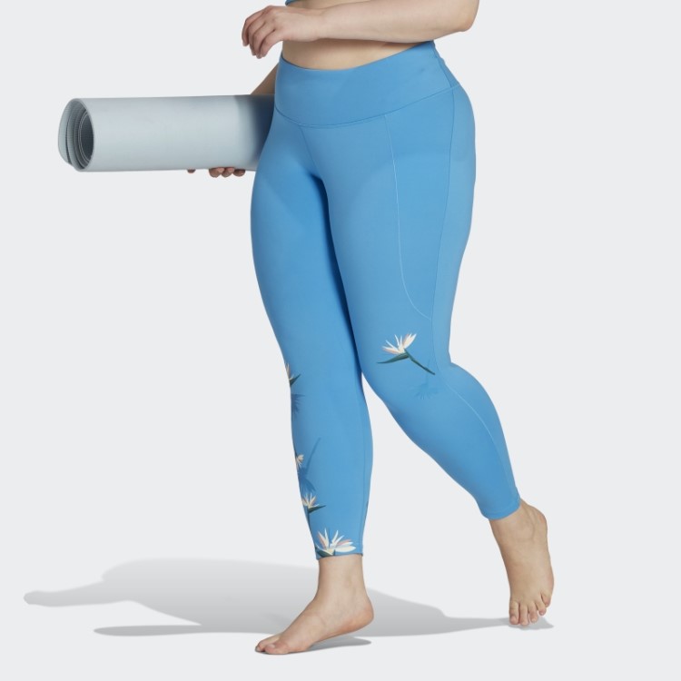 Legging Azul Adidas Thebe Magugu 7/8 (tamanho Grande)