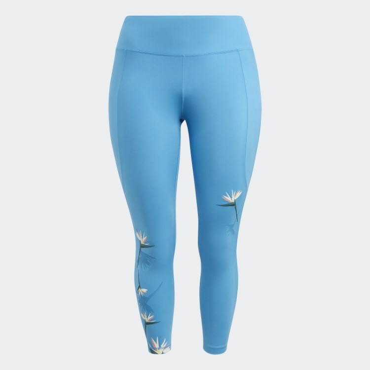 Legging Azul Adidas Thebe Magugu 7/8 (tamanho Grande)