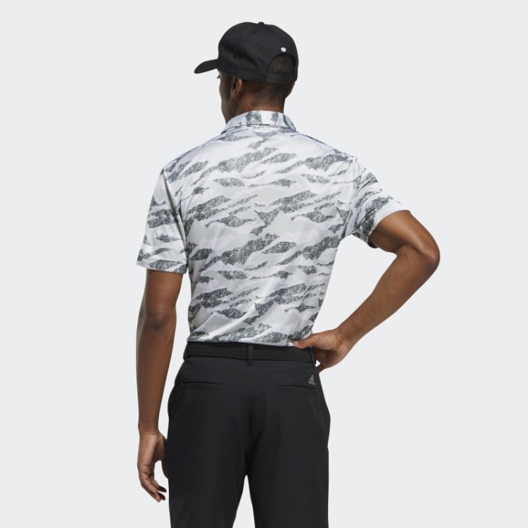Camisa Polo Com Estampa De Horizonte Verde Adidas
