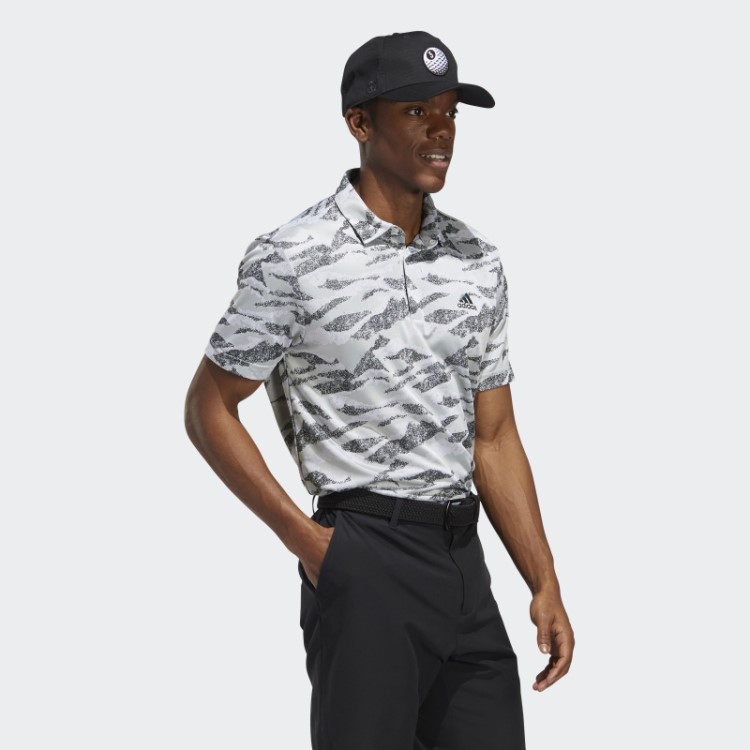 Camisa Polo Com Estampa De Horizonte Verde Adidas