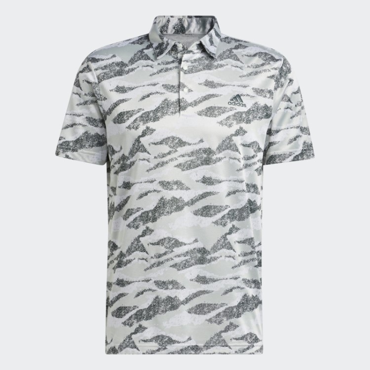 Camisa Polo Com Estampa De Horizonte Verde Adidas