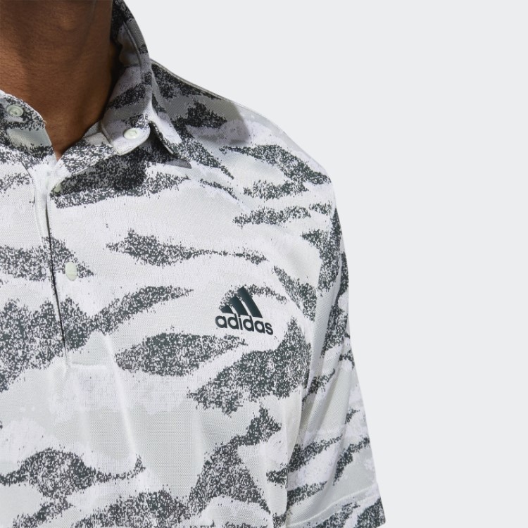Camisa Polo Com Estampa De Horizonte Verde Adidas
