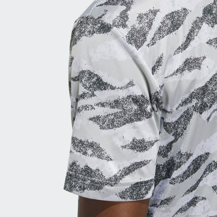 Camisa Polo Com Estampa De Horizonte Verde Adidas
