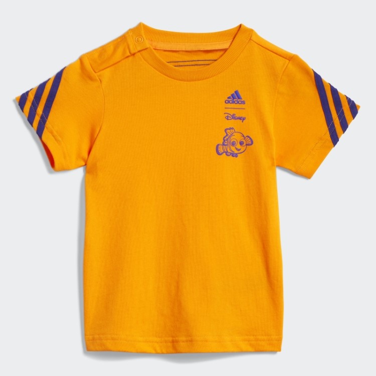 Conjunto De Camiseta Adidas Bahia Laranja Encontrando Nemo