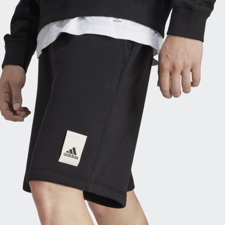 Bermuda De Lã Preta Adidas Lounge