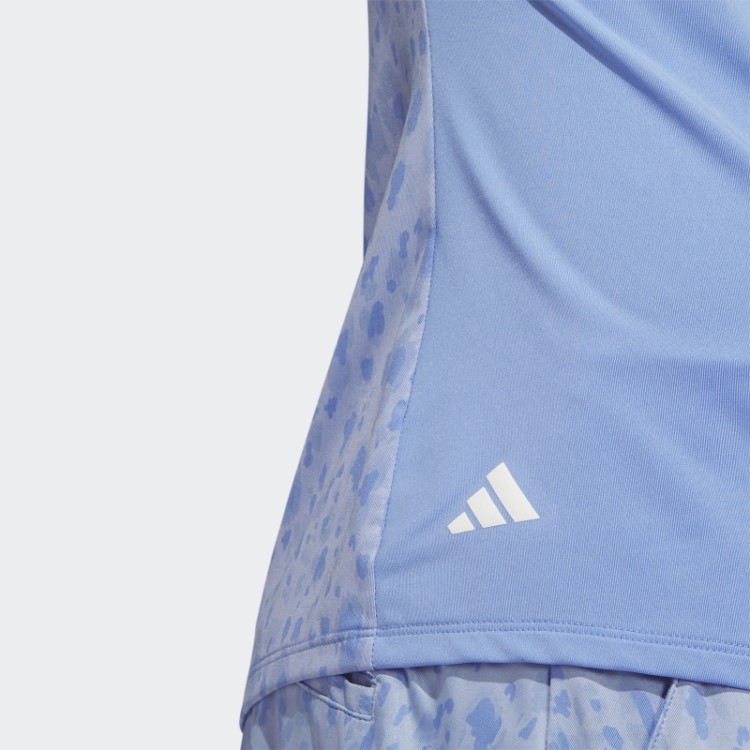 Camisa Polo De Golfe Sem Manga Azul Ultimate365 Adidas