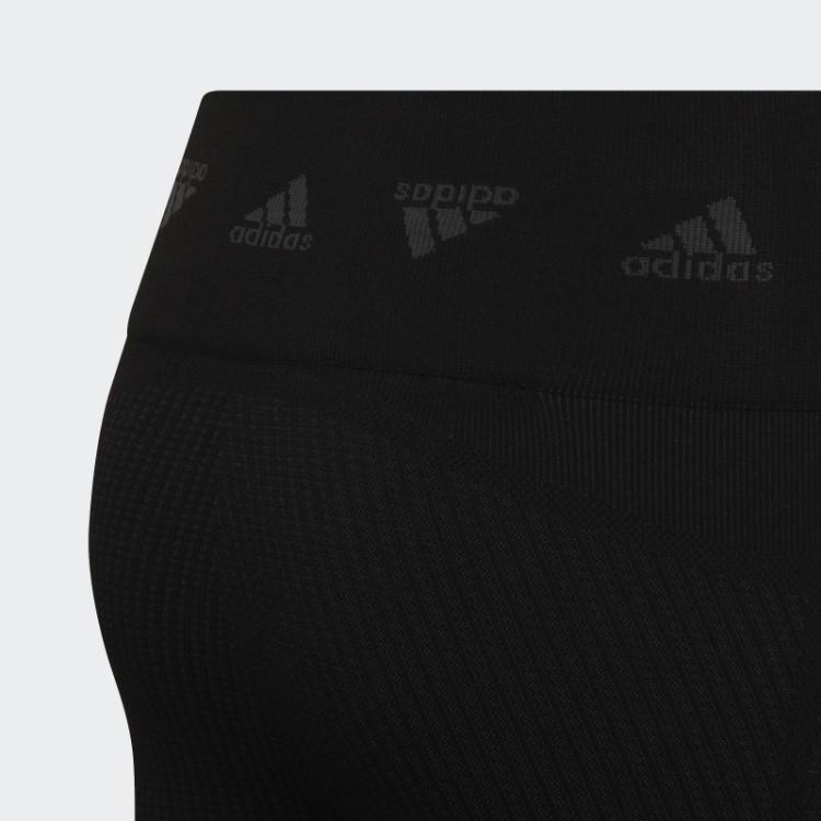 Meia-calça De Treino Adidas Aeroknit Preta Sem Costura