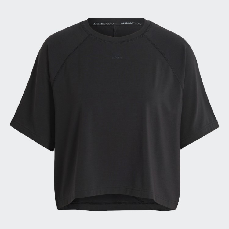 Camiseta Preta Adidas Aeroready Com Amarração Nas Costas