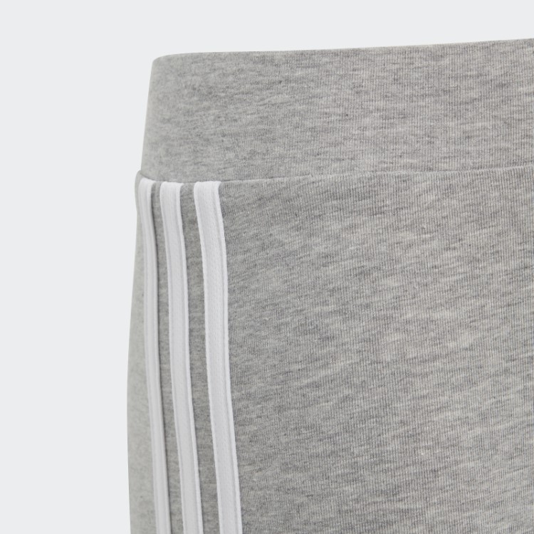 Meia-calça De Algodão Com As Três Listras Adidas Essentials Cinza Médio