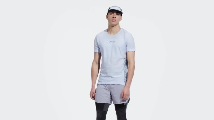 Camiseta De Corrida Blue Dawn Terrex Agravic Pro Trail Adidas