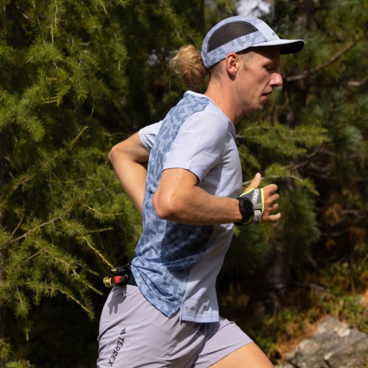 Camiseta De Corrida Blue Dawn Terrex Agravic Pro Trail Adidas
