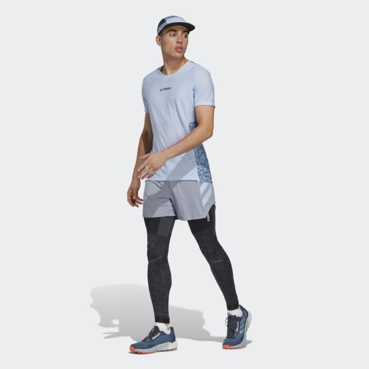 Camiseta De Corrida Blue Dawn Terrex Agravic Pro Trail Adidas