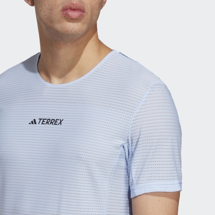 Camiseta De Corrida Blue Dawn Terrex Agravic Pro Trail Adidas