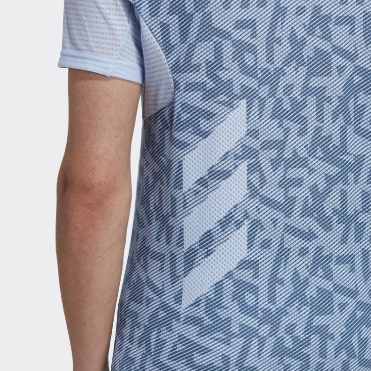 Camiseta De Corrida Blue Dawn Terrex Agravic Pro Trail Adidas