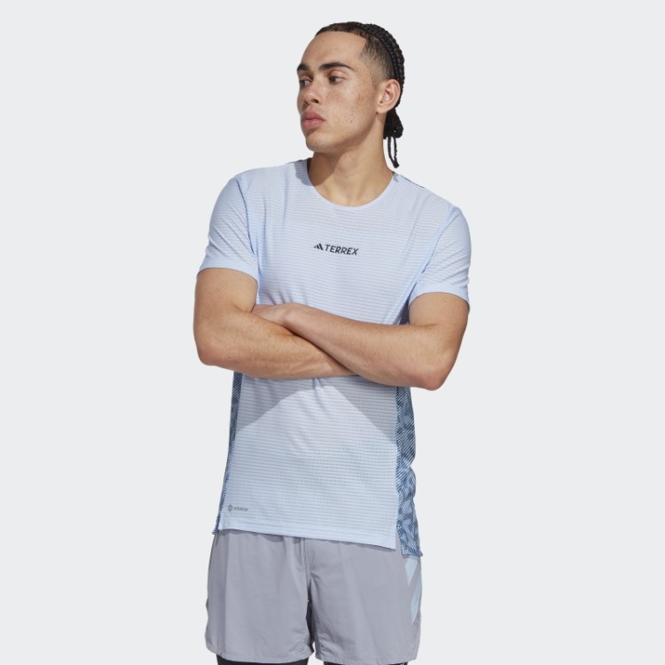 Terrex Agravic Pro Trail Running T-shirt Adidas Blue Dawn