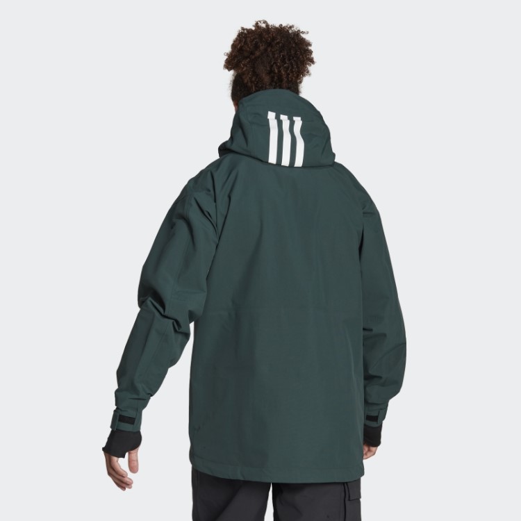 Terrex Jaqueta De Neve Pós-consumo De 3 Camadas Verde Adidas