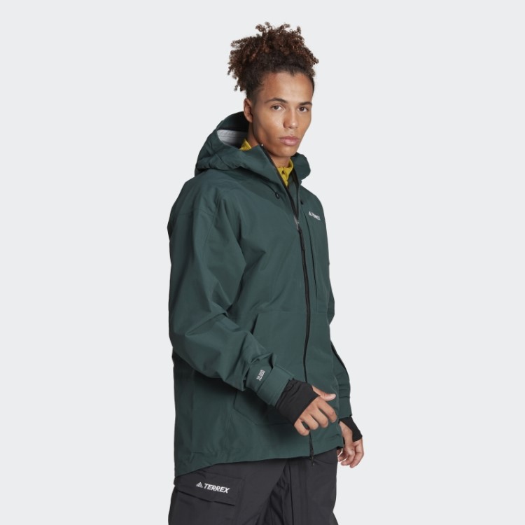 Terrex Jaqueta De Neve Pós-consumo De 3 Camadas Verde Adidas
