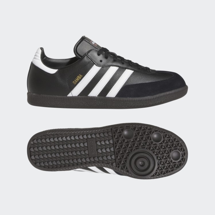 Sapato De Couro Adidas Samba Preto