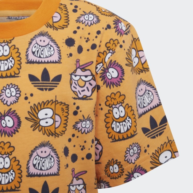 Bermuda Laranja Nebulosa Adidas X Kevin Lyons E Camiseta Fashion