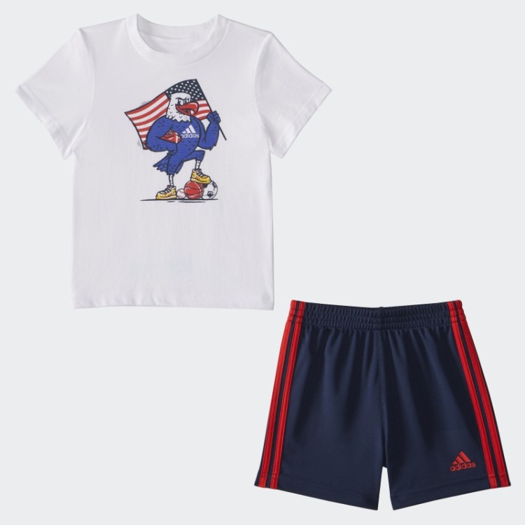 Camiseta Branca Adidas Ib Grpx E Conjunto Curto