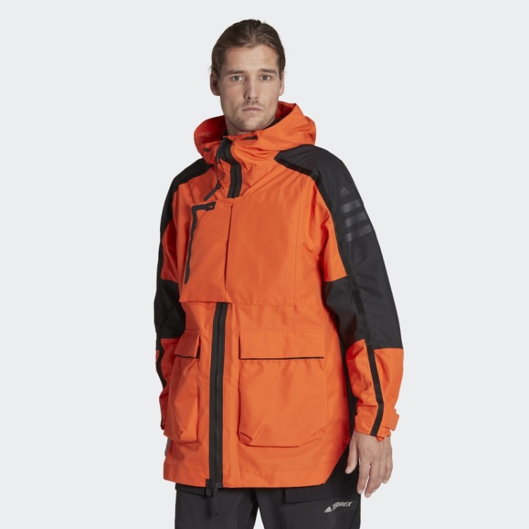 Jaqueta Terrex Xploric Rain.rdy City Adidas Laranja
