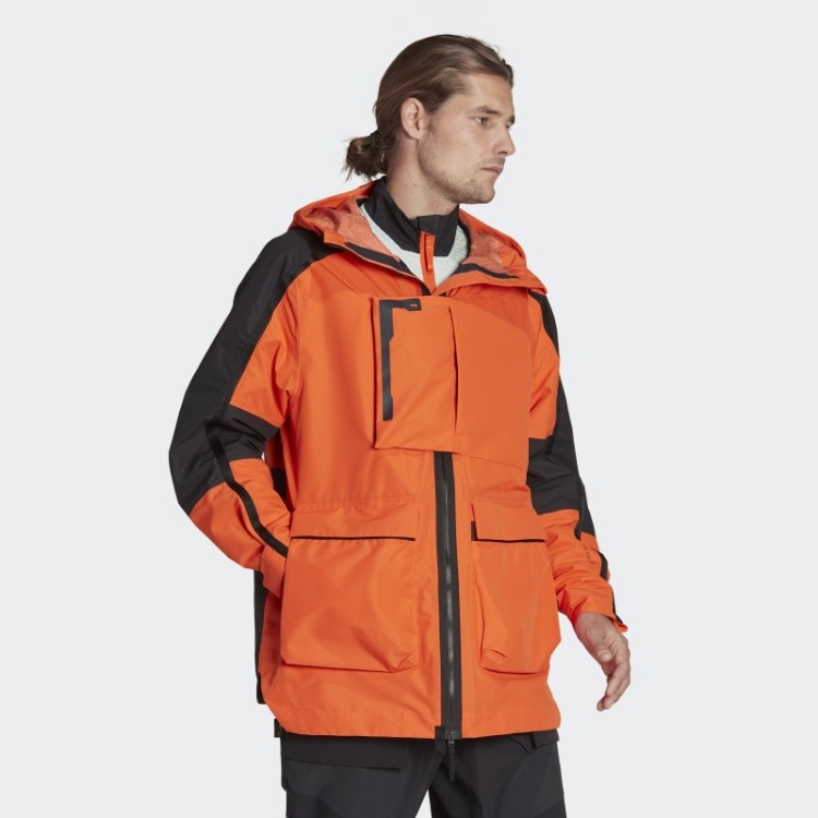 Jaqueta Terrex Xploric Rain.rdy City Adidas Laranja