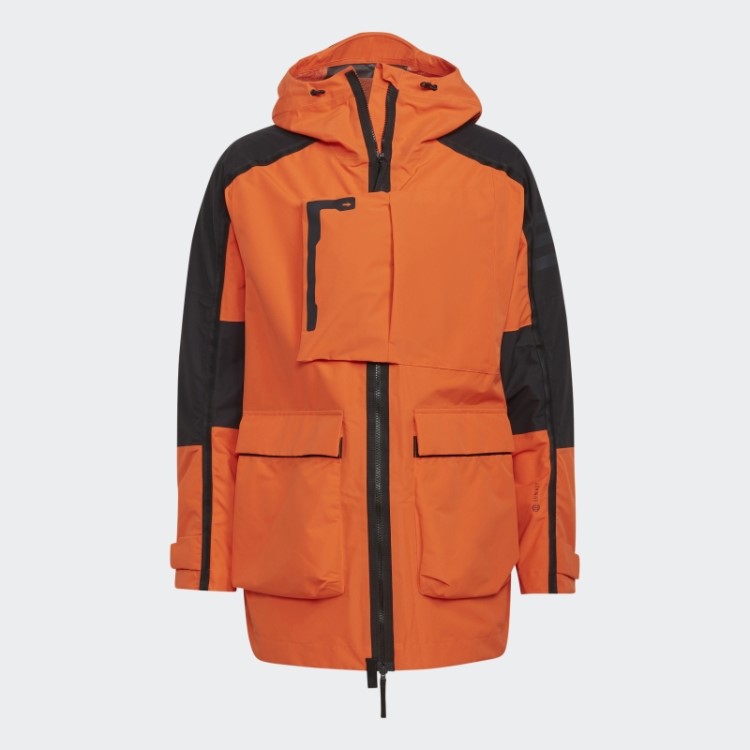 Jaqueta Terrex Xploric Rain.rdy City Adidas Laranja