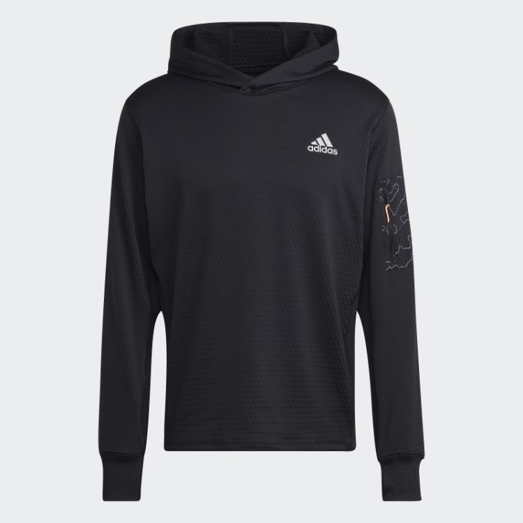 Moletom Com Capuz De Corrida X-city Preto Da Adidas
