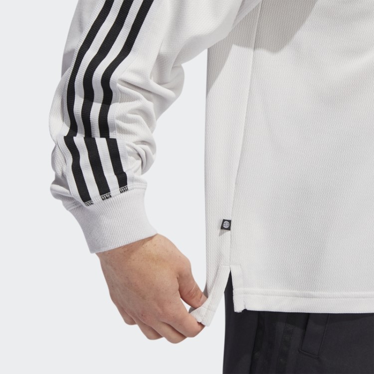 Camisa Polo Manga Longa (gênero Neutro) Cinza Adidas