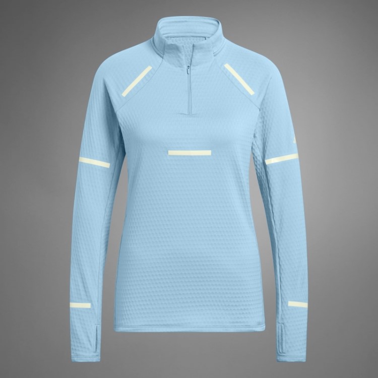 Reflect At Night X-city Top De Corrida De Manga Comprida Azul Adidas