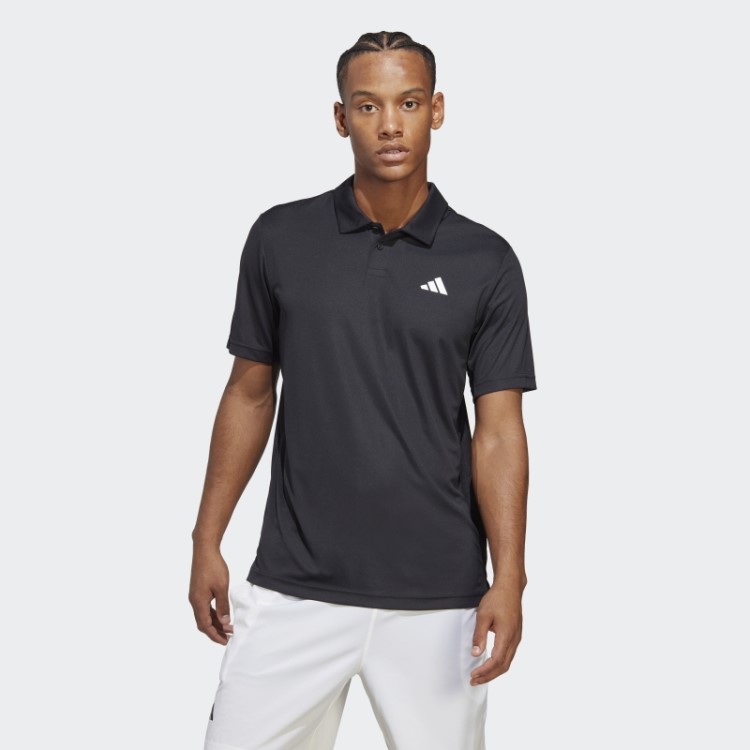 Camisa Pólo De Tênis Do Clube Adidas Preto