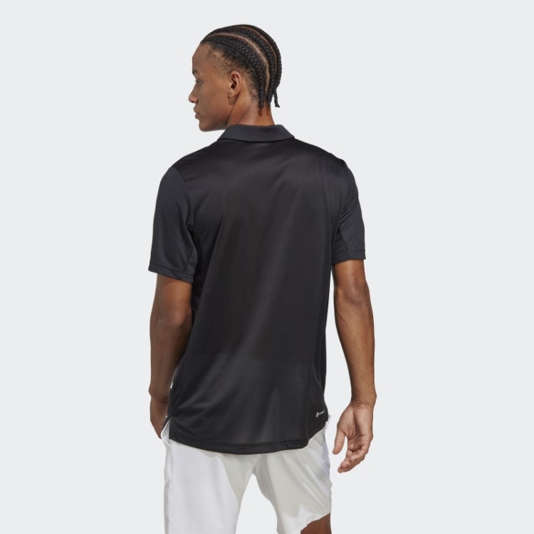 Camisa Pólo De Tênis Do Clube Adidas Preto