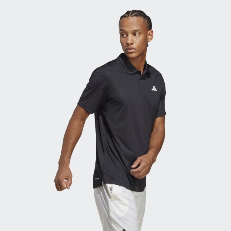 Camisa Pólo De Tênis Do Clube Adidas Preto