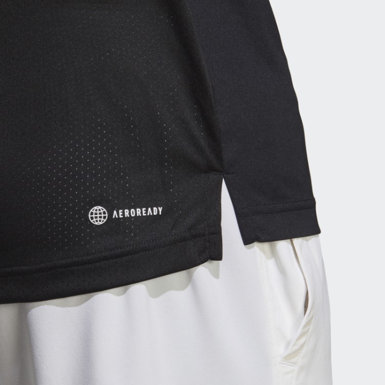 Camisa Pólo De Tênis Do Clube Adidas Preto