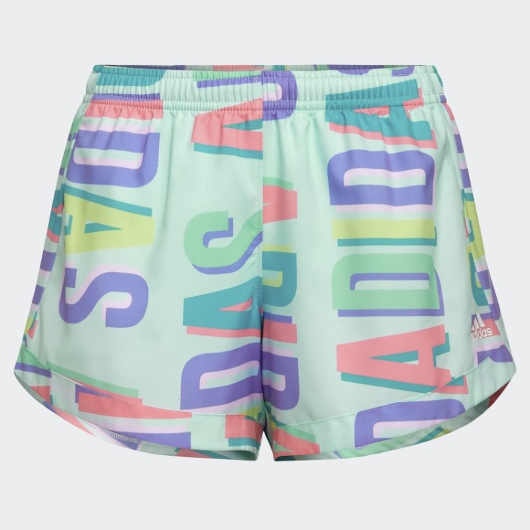 Short Tecido Adidas Com Estampa Allover Ice Mint