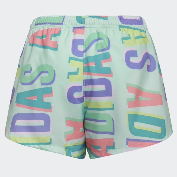 Short Tecido Adidas Com Estampa Allover Ice Mint