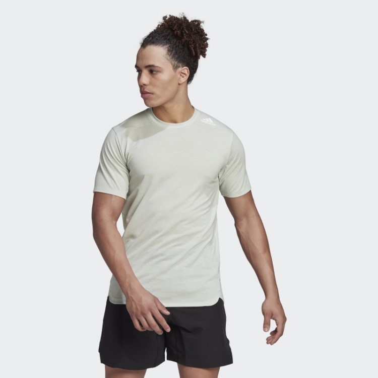 Camiseta Verde Adidas Projetada Para Treino