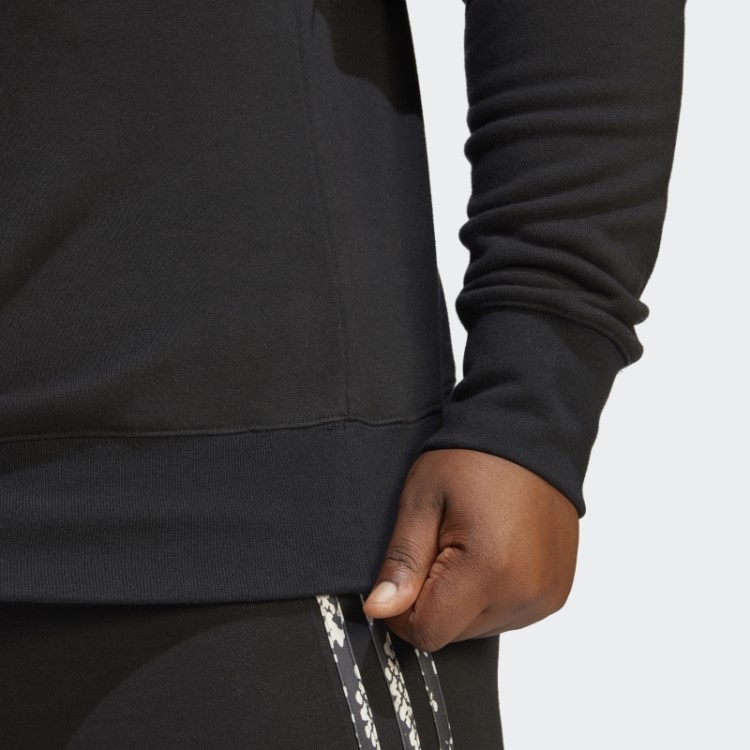 Moletom Preto Com Logo Adidas (tamanho Grande)