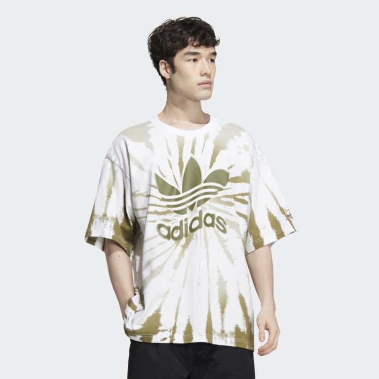 Camiseta Tie-dye Externa Adidas Branca